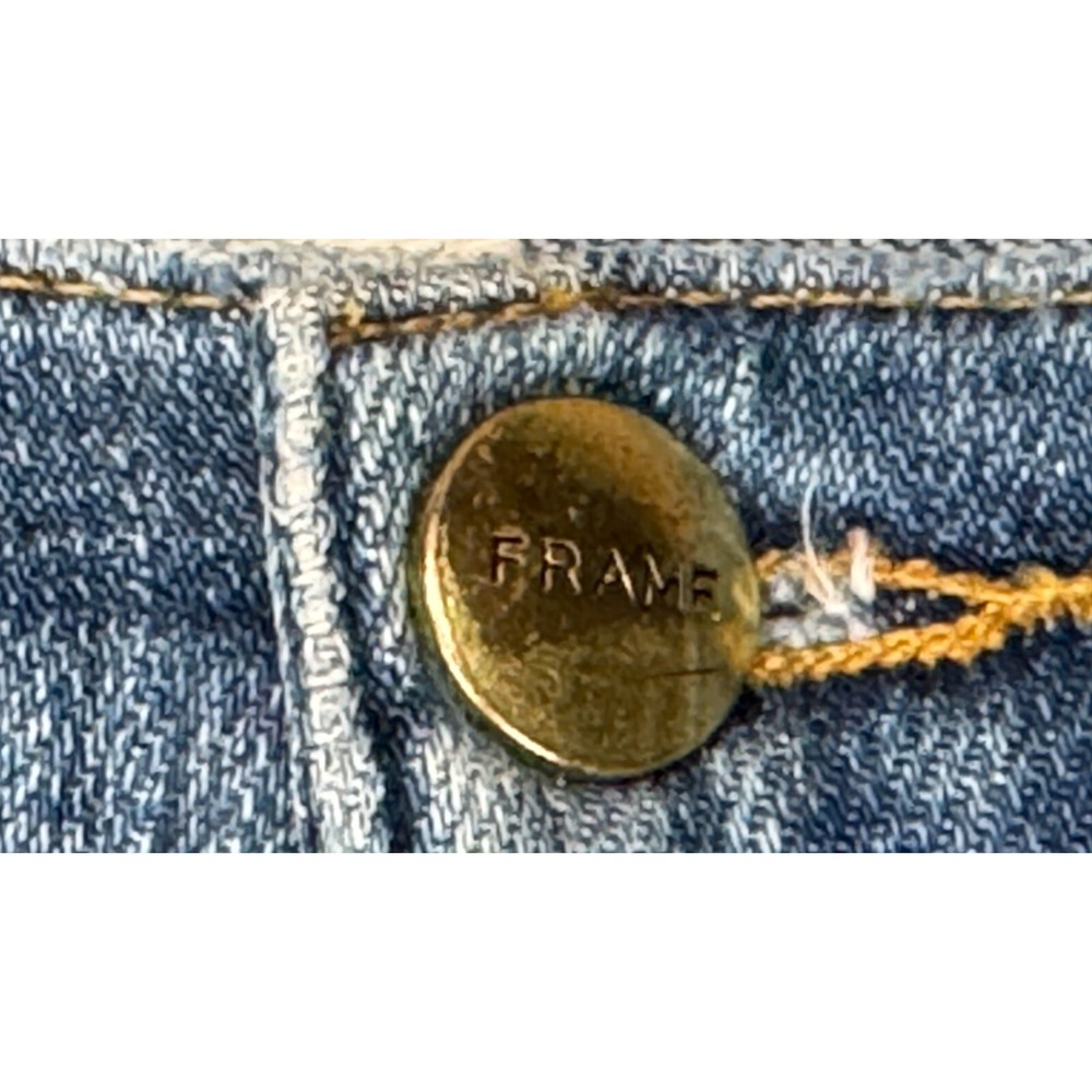 Frame Le Boy Women's 5 Pocket Distressed Zip Ankle Jeans Size 25 - Picture 4 of 16